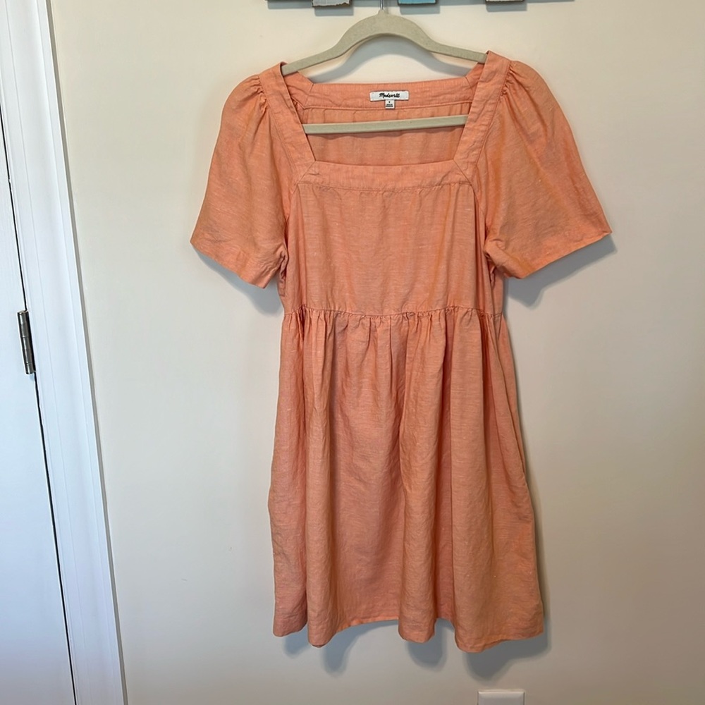 Madewell Women’s Linen-Blend Allie Mini Dress / Size S / Excellent Condition